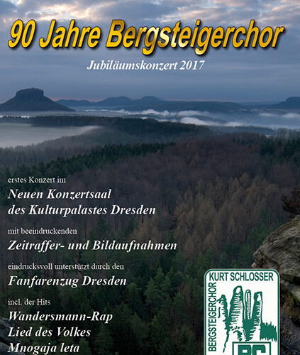 "90 Jahre Bergsteigerchor" - DVD CoverFront