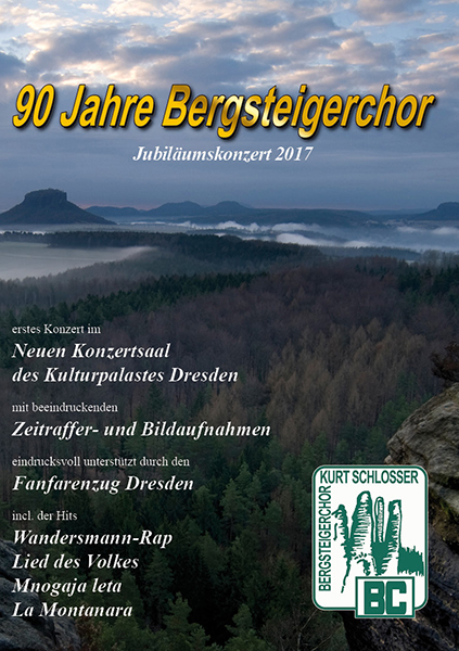 "90 Jahre Bergsteigerchor" - DVD CoverFront